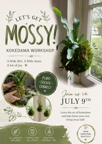 Kokedama Workshop: Create Your Own Living Moss Ball 🪴🌿