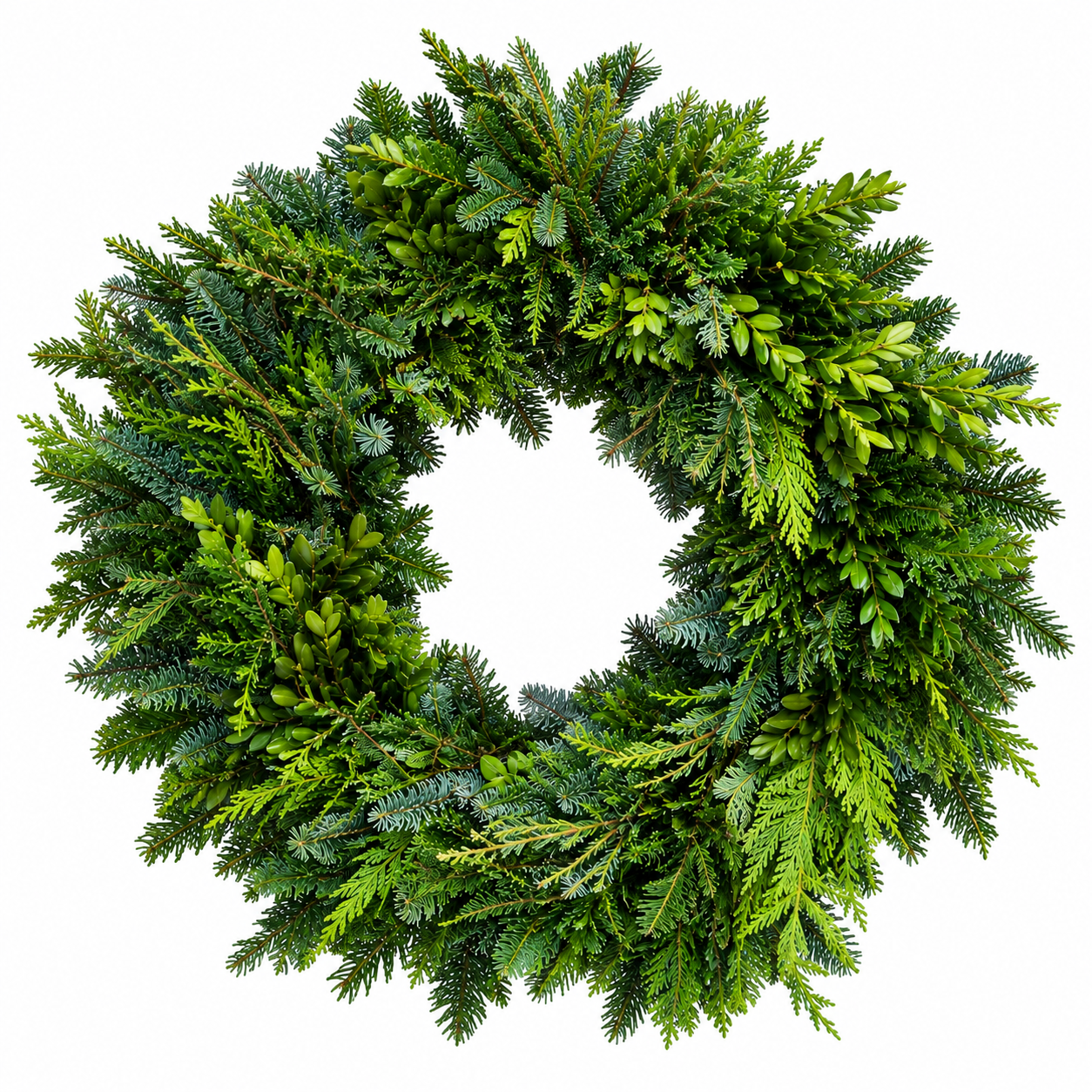 The Christmas Traditions Mixed Greenery Wreath